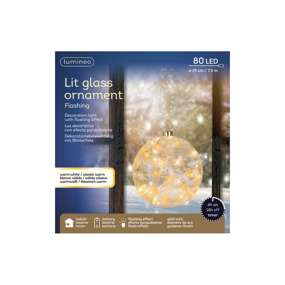 SFERA 80 MICROLED D.19 LUCE CALDA